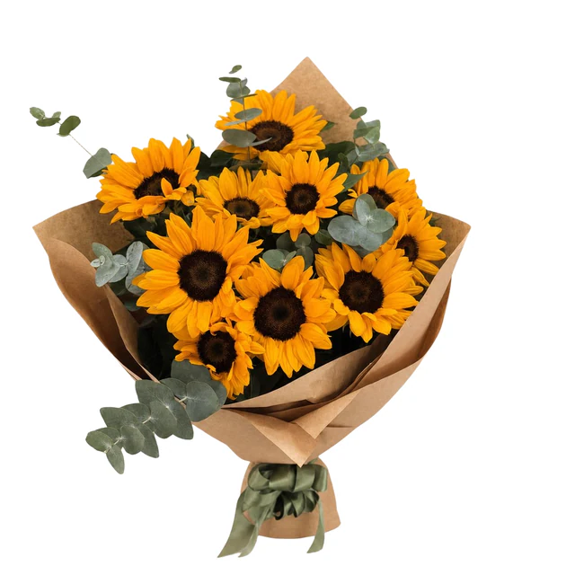 Sunflower Parade Sarı Ayçiçeği Buketi — Halkalı Sevinç Çiçekçilik