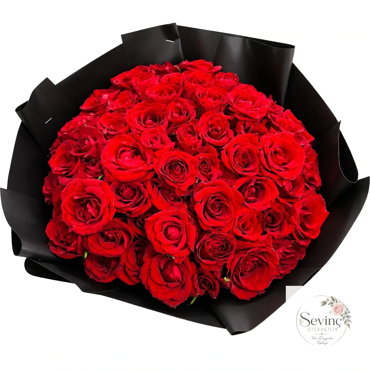 Crimson Ovation Gösterişli Kırmızı Gül Buketi